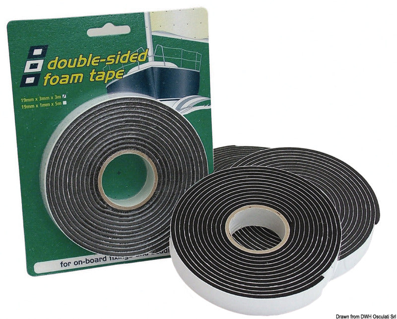 PSP MARINE double-sided PVC tape 3 x 25 mm - foto originale Osculati Srl