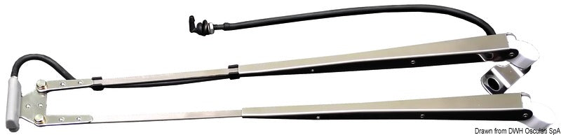 Telescopic arm w/ windscreen wiper 450/550 mm - foto originale Osculati Srl
