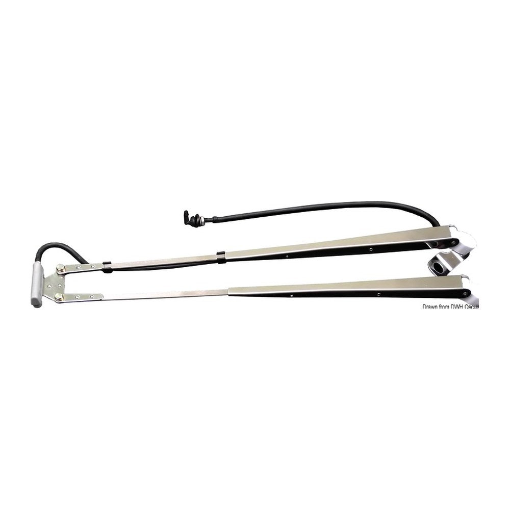 Telescopic arm w/ windscreen wiper 450/550 mm - foto originale Osculati Srl