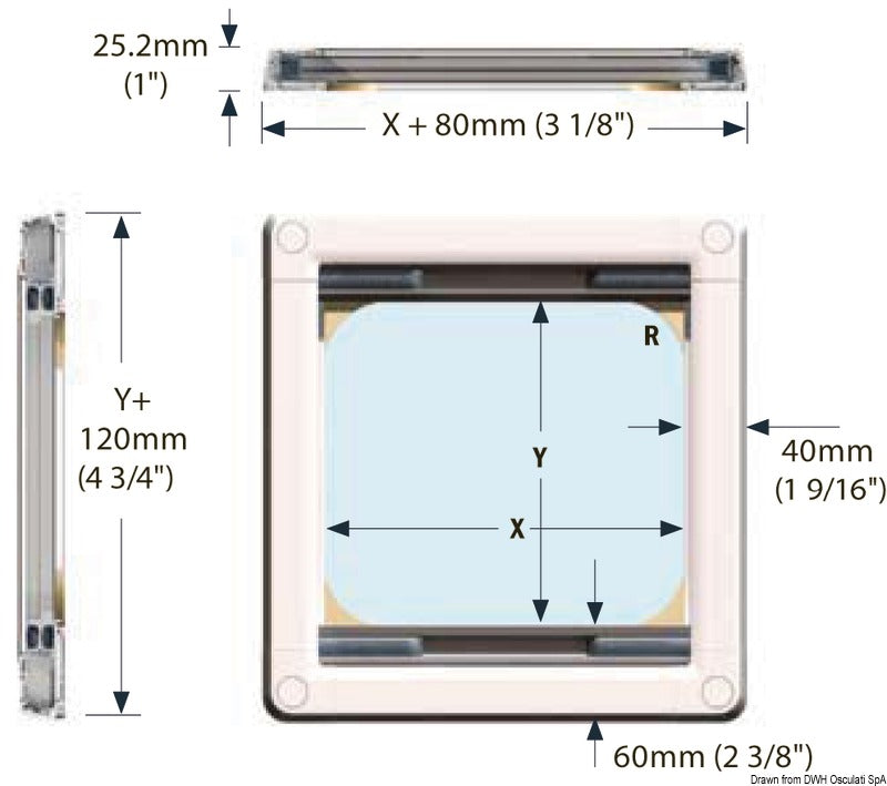 OceanAir Pleated Screen x Bomar 1029 W - foto originale Osculati Srl