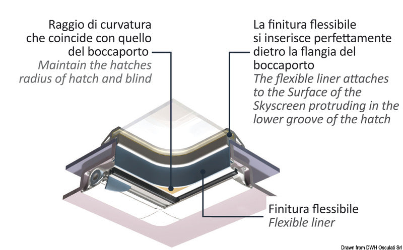 OCEANAIR PVC white liner 20 m - foto originale Osculati Srl