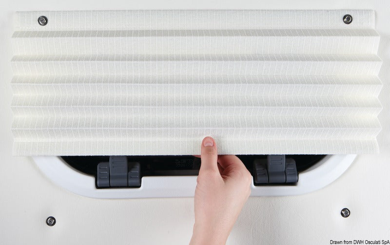 Oceanair pleated shade 508 x 305 mm white - foto originale Osculati Srl