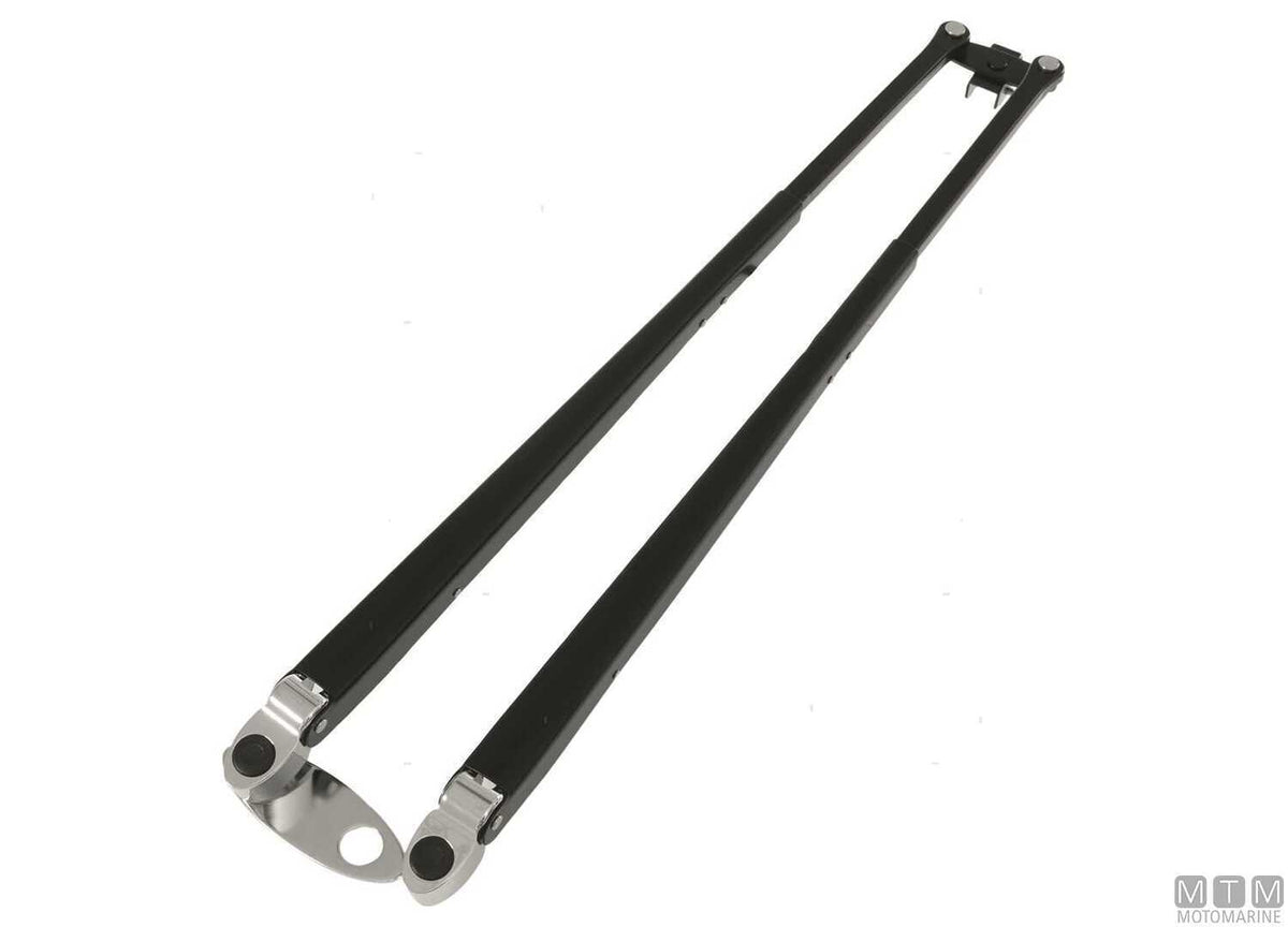 Roca telescopic pantograph arm 600/900 mm burnished stainless steel - original photo Motomarine Srl
