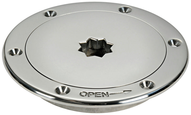 Inspection hatch AISI 316 passage 120 mm - foto originale Osculati Srl