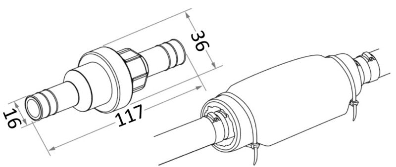 Fuel block device certified ISO 7840 - foto originale Osculati Srl