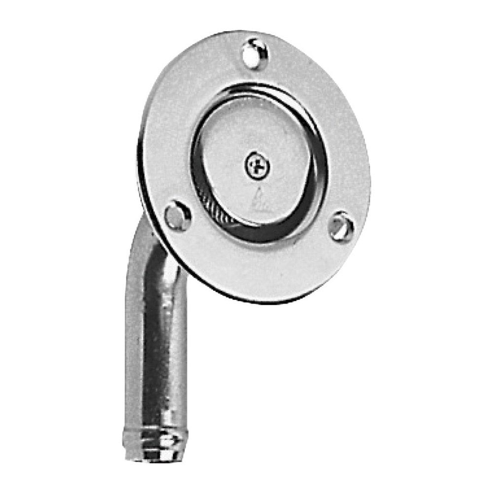 Flush SS fuel vent head 66 mm hose adaptor 19 mm - foto originale Osculati Srl