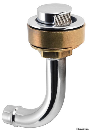 Fuel vent chromed brass elbow 90° left 16 mm - foto originale Osculati Srl