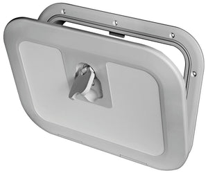 Flush inspection hatch RAL 7042 380 x 280 mm - foto originale Osculati Srl