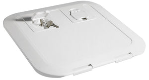 White flush inspection hatch 380 x 280 mm - foto originale Osculati Srl