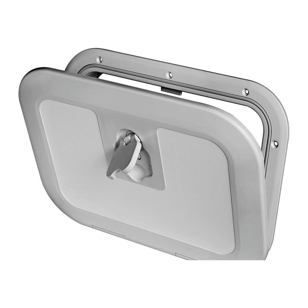 Flush inspection hatch RAL 7042 380 x 280 mm - foto originale Osculati Srl