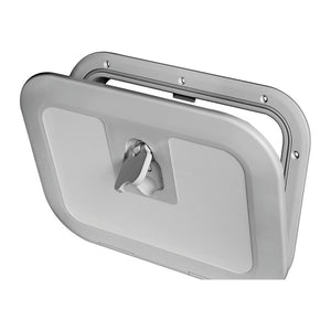 Flush inspection hatch RAL 7042 380 x 280 mm - foto originale Osculati Srl