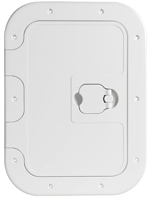 White inspection hatch anti-slip sufrace 280x380mm - foto originale Osculati Srl