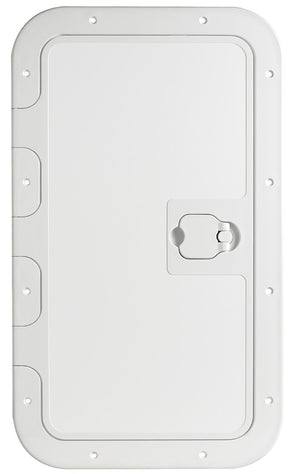 White inspection hatch anti-slip sufrace 350x600mm - foto originale Osculati Srl