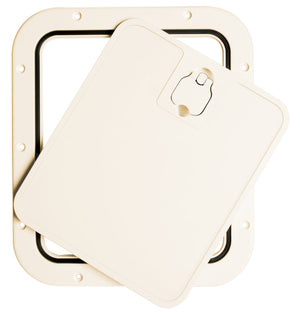 Cream inspection hatch removable lid 305 x 355mm - foto originale Osculati Srl
