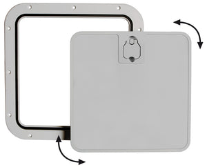 Grey inspection hatch removable lid 375 x 375mm - foto originale Osculati Srl