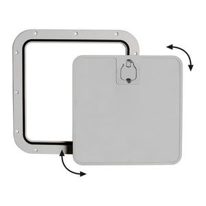 Grey inspection hatch removable lid 375 x 375mm - foto originale Osculati Srl