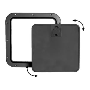 Inspection hatch with removable black front lid - foto originale Osculati Srl