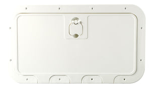 White inspection hatch removable lid 350 x 600mm - foto originale Osculati Srl