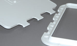 White inspection hatch removable lid 350 x 600mm - foto originale Osculati Srl