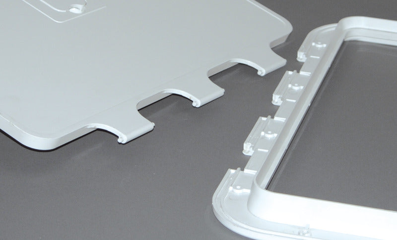 White inspection hatch removable lid 350 x 600mm - foto originale Osculati Srl