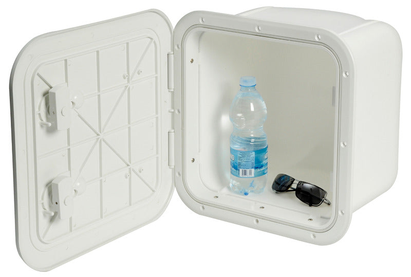 White locker w/lid 285 x 285 mm L-front - foto originale Osculati Srl