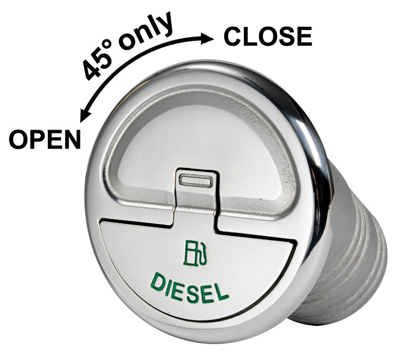 Quick Lock Diesel 30° deck filler 50 mm - foto originale Osculati Srl