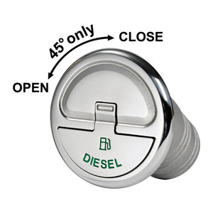 Quick Lock Diesel 30° deck filler 50 mm - foto originale Osculati Srl