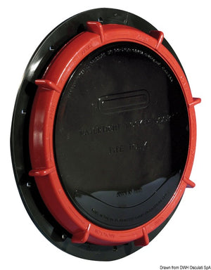 WHALE Henderson watertight black hatch 236 mm - foto originale Osculati Srl