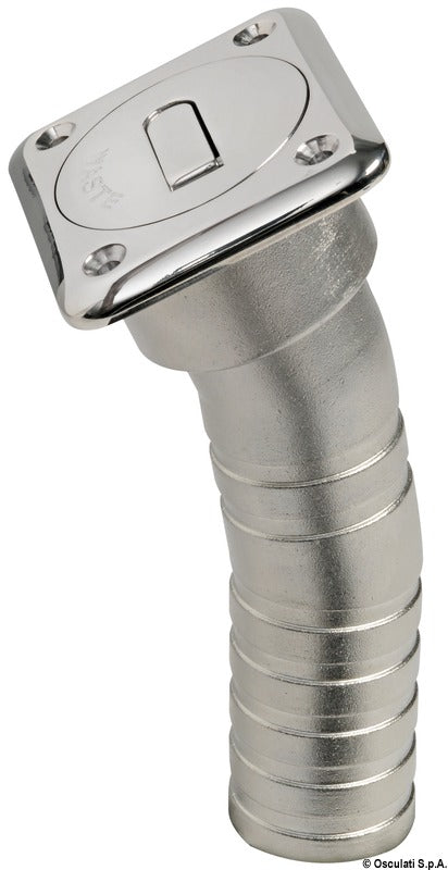 Square Fuel deck filler short version 38 mm - foto originale Osculati Srl