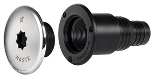 Clever deck filler co-moulded cover Ø50mm+38WASTE - foto originale Osculati Srl