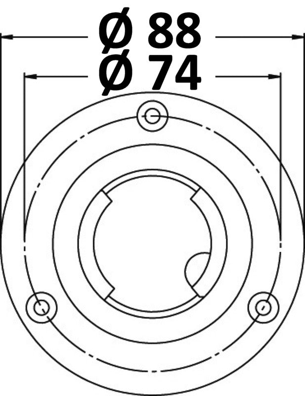 Clever deck filler co-moulded cover Ø 38mm FUEL - foto originale Osculati Srl