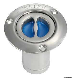 WATER deck plug polished SS straight 80 mm - foto originale Osculati Srl