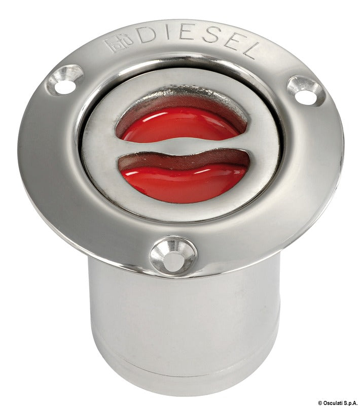 DIESEL deck plug polished SS straight 80 mm - foto originale Osculati Srl