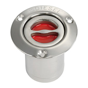 DIESEL deck plug polished SS straight 80 mm - foto originale Osculati Srl
