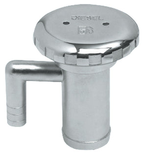 DIESEL plug mirror polished AISI316 w/vent 50 mm - foto originale Osculati Srl