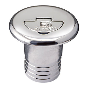 Chromed brass filler cap straight WATER 38 mm - foto originale Osculati Srl