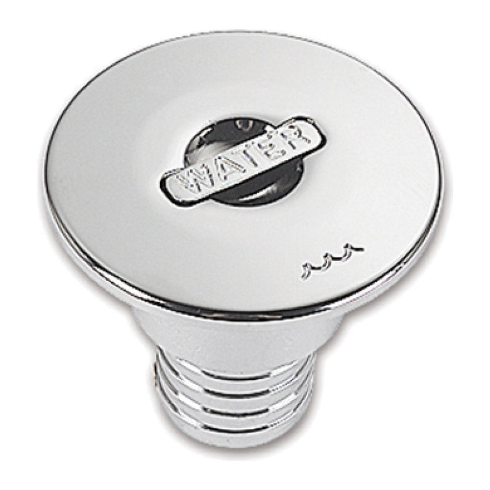 Chromed brass WATER straight deck plug 38 mm - foto originale Osculati Srl