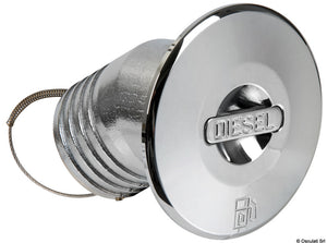 Chromed brass DIESEL 30° angled deck plug 50 mm - foto originale Osculati Srl