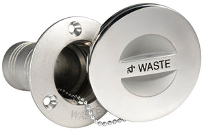 WASTE deck plug polished AISI316 38mm 84.5mm - foto originale Osculati Srl