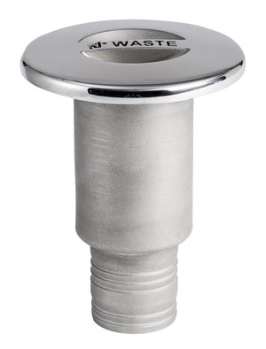 WASTE deck plug polished AISI316 38mm 96.3mm - foto originale Osculati Srl