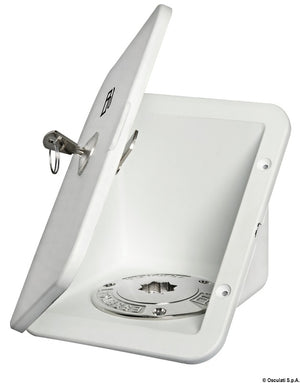 Fuel built-in compartment with lock - foto originale Osculati Srl