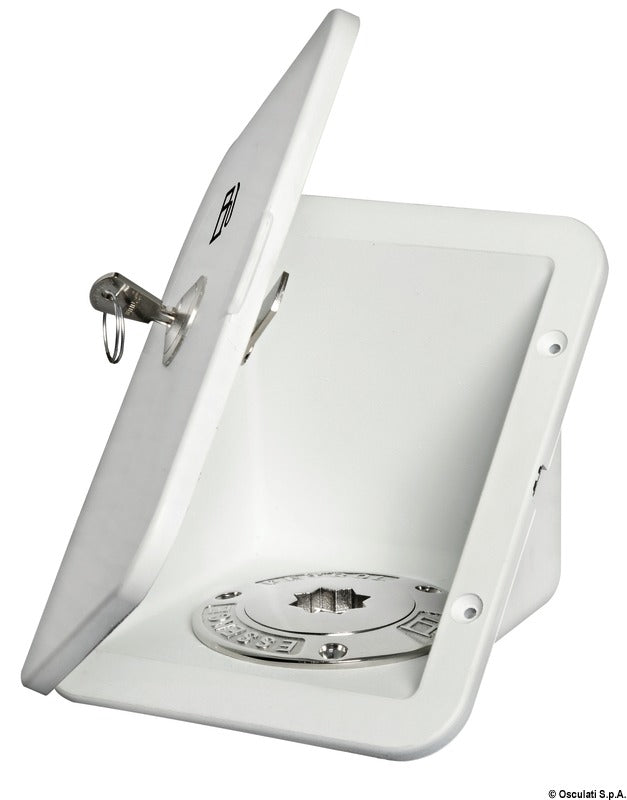 Fuel built-in compartment with lock - foto originale Osculati Srl