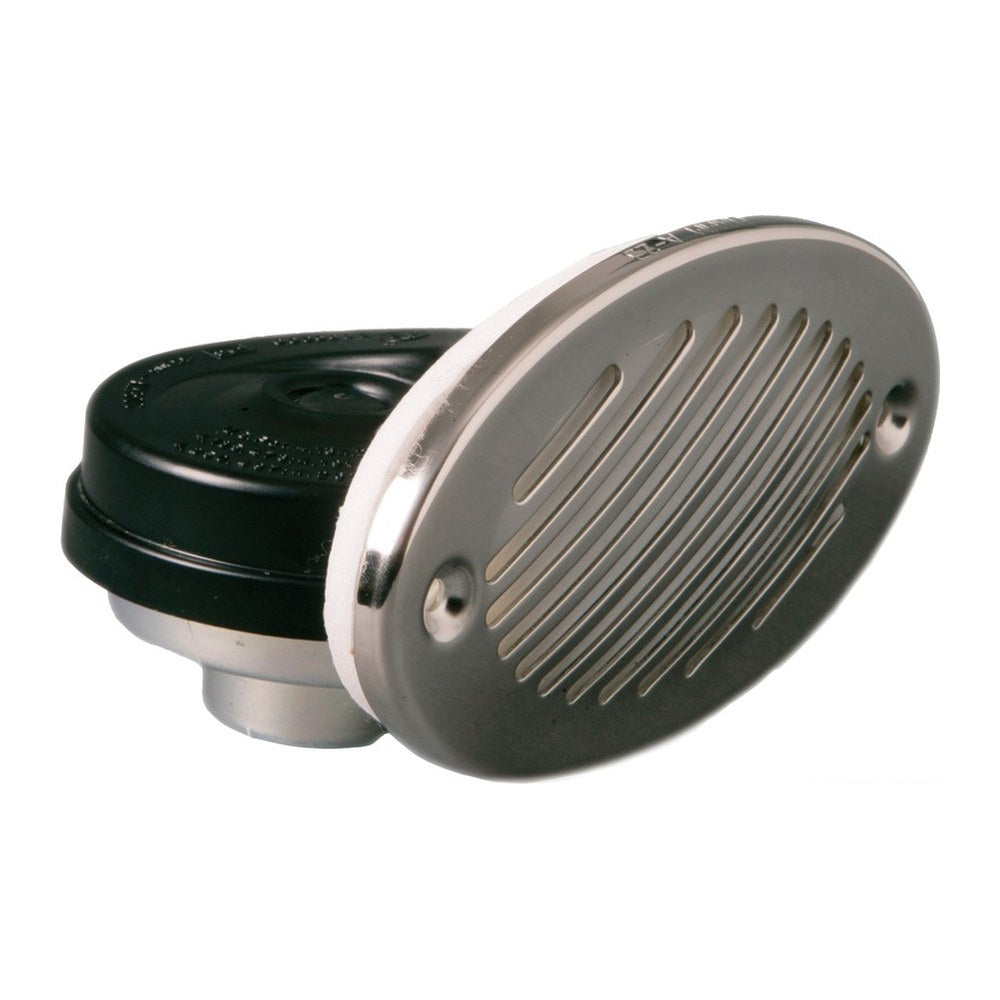 Fiamm polished SS built-in horn 140 x 80 mm - foto originale Osculati Srl