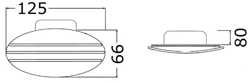 Flush-mount foldable horn 12 V 105 dB - foto originale Osculati Srl