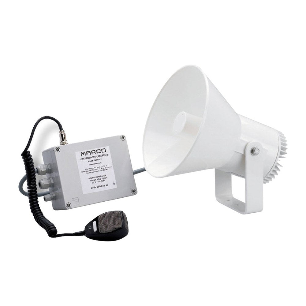 Marco Electric horn w/amplifier RINA type-approved 12 V - foto originale Osculati Srl