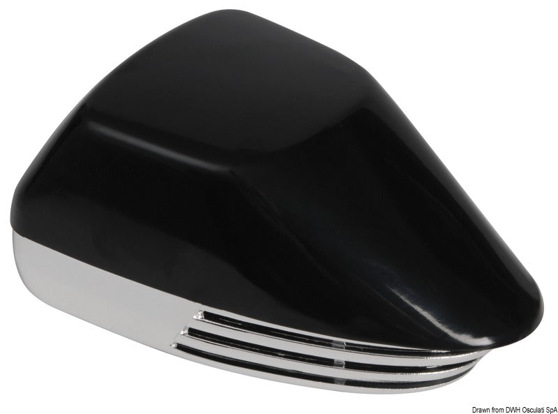 Diaphragm horn black + chromed ABS 12 V - foto originale Osculati Srl