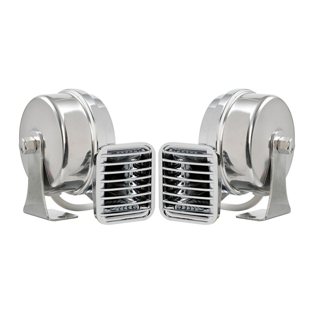 Powerful ABS chromed single horn - foto originale Osculati Srl