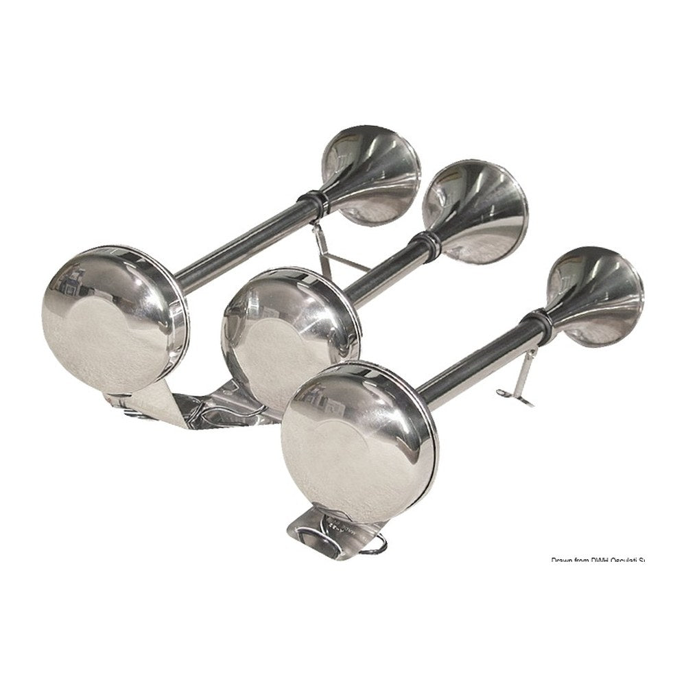 SS double diaphragm horn 12 V - foto originale Osculati Srl