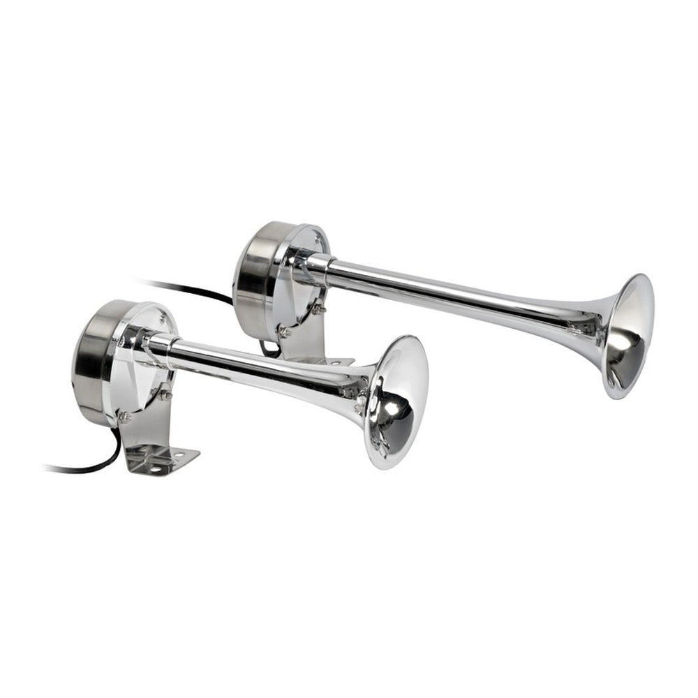 Twin horn 12 V 210 + 268 mm - foto originale Osculati Srl