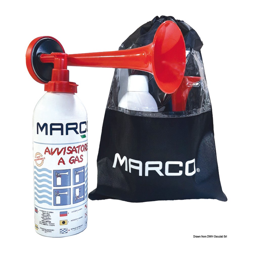 Marco Portable gas trumpet 400ml type-approved RINA - foto originale Osculati Srl